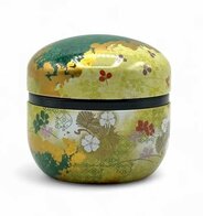 Temari canister Spring Green with inner lid 50-80g