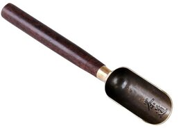 Tea Scoop Brass/Ebony