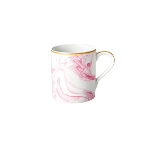 Porcelain Mug 350ml-Marble Print Bubblegum Pink