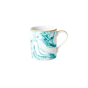 Porcelain Mug 350ml-Marble Print Jade